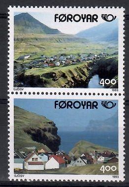 Znaczek Wyspy Owcze 1993 Mi 246-247 Czyste **
