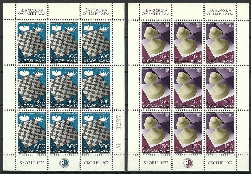 Znaczek Jugosławia 1972 Mi ark 1472-1473 Czyste **