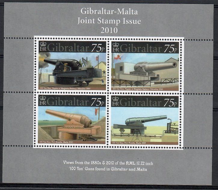 Znaczek Gibraltar 2010 Mi bl 91 Czyste **