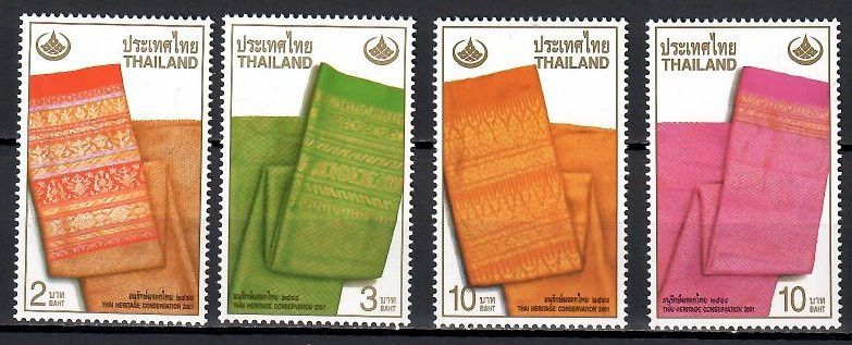 Znaczek Tajlandia 2001 Mi 2075-2078 Czyste **