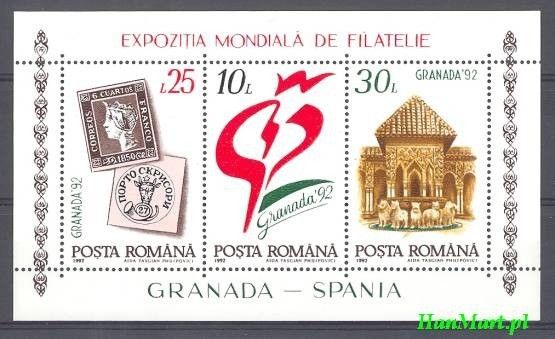 Znaczek Rumunia 1992 Mi bl 272 Czyste **