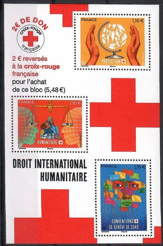 Znaczek Francja 2022 Mi bl 573 Czyste **