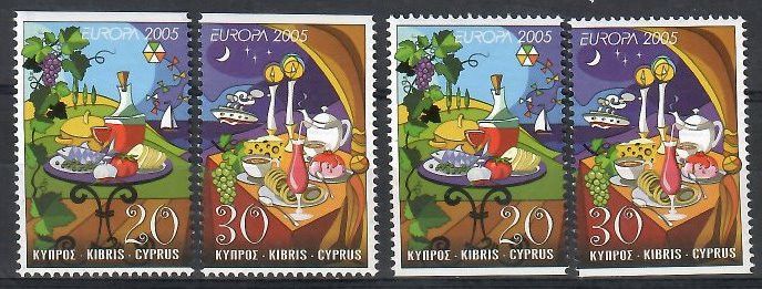 Znaczek Cypr 2005 Mi 1056-1057Do,Du Czyste **