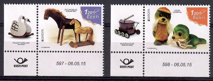 Znaczek Estonia 2015 Mi 822-823 Czyste **