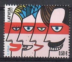 Znaczek Łotwa 2017 Mi 1014 Czyste **