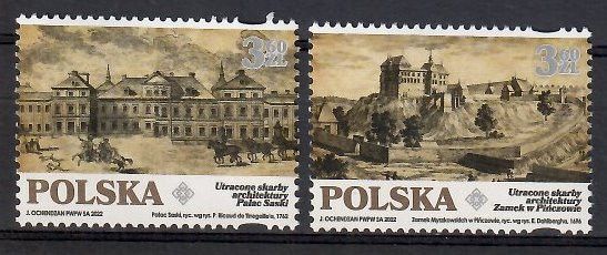Znaczek Polska 2022 Mi 5394-5395 Fi 5243-5244 Czyste **