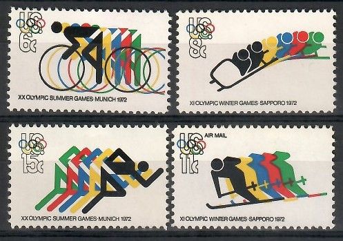 Znaczek USA 1972 Mi 1074-1077 Czyste **