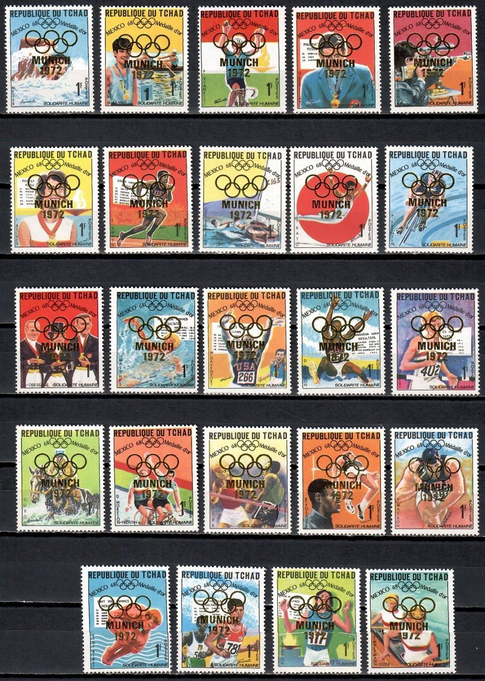 Znaczek Czad 1972 Mi 462-485 Czyste **