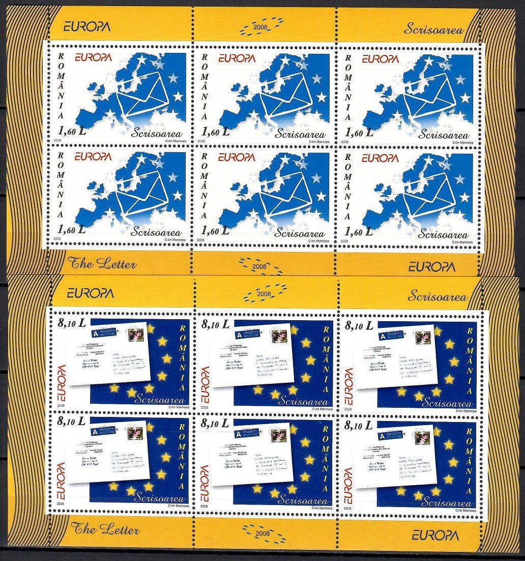 Znaczek Rumunia 2008 Mi ark 6294-6295 Czyste **