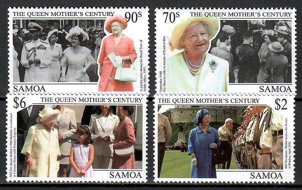 Znaczek Samoa 1999 Mi 905-908 Czyste **