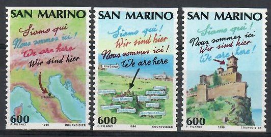 Znaczek San Marino 1990 Mi 1435-1437C Czyste **