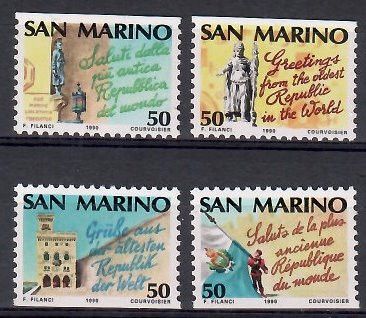 Znaczek San Marino 1990 Mi 1447-1450 Czyste **