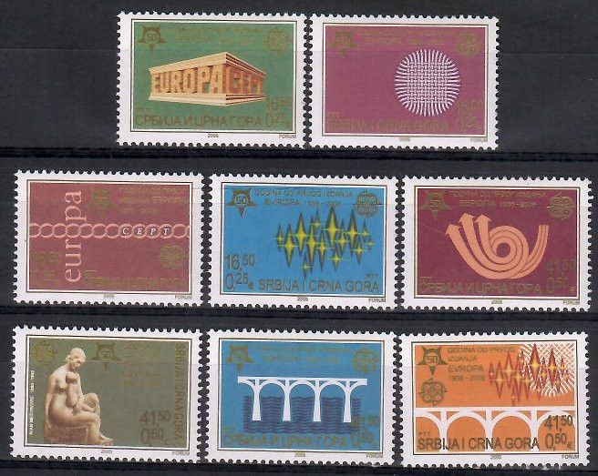 Znaczek Serbia i Czarnogóra 2005 Mi 3257-3264 Czyste **