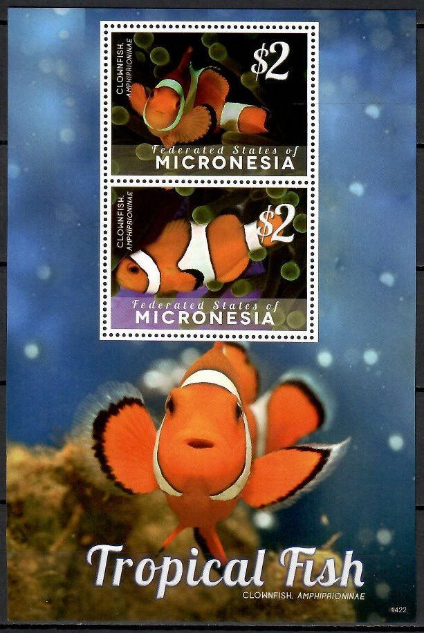 Znaczek Mikronezja 2014 Mi bl 261 Czyste **