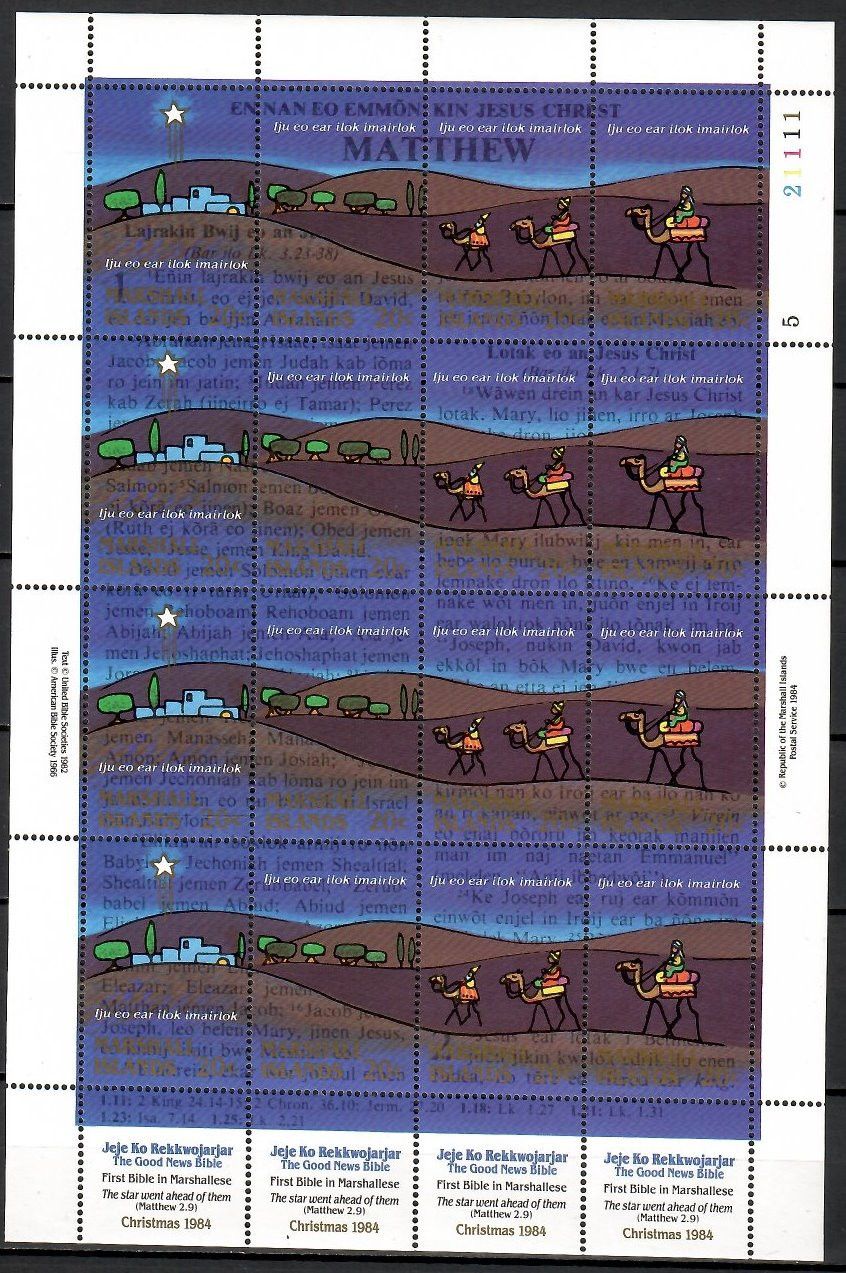 Znaczek Wyspy Marshalla 1984 Mi 23-26 Czyste **