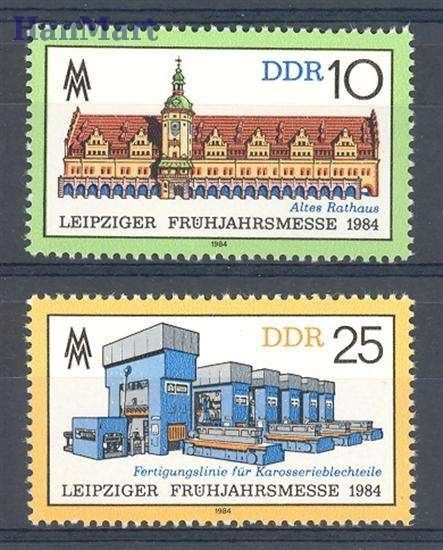 Znaczek NRD / DDR 1984 Mi 2862-2863 Czyste **