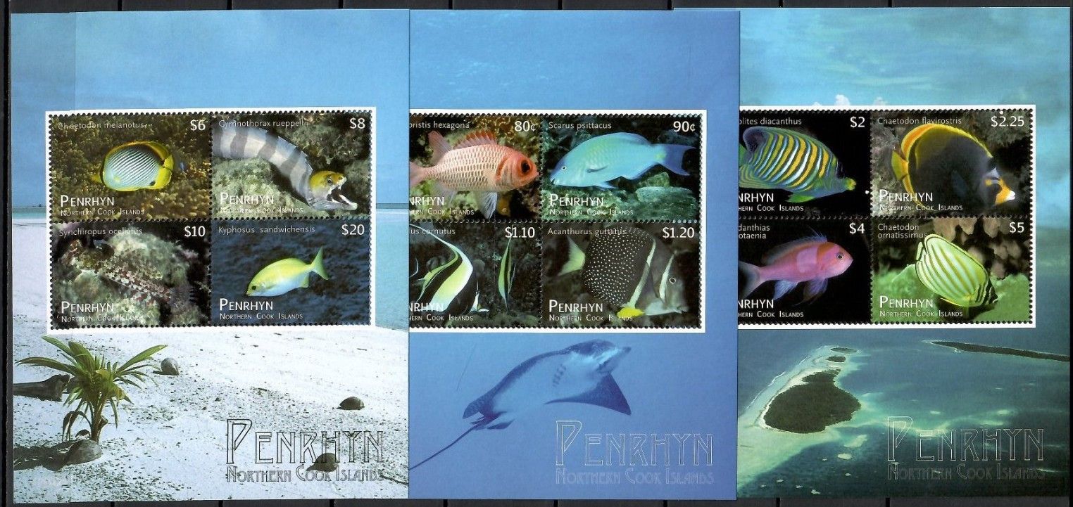 Znaczek Penrhyn 2012 Mi bl 102-104 Czyste **
