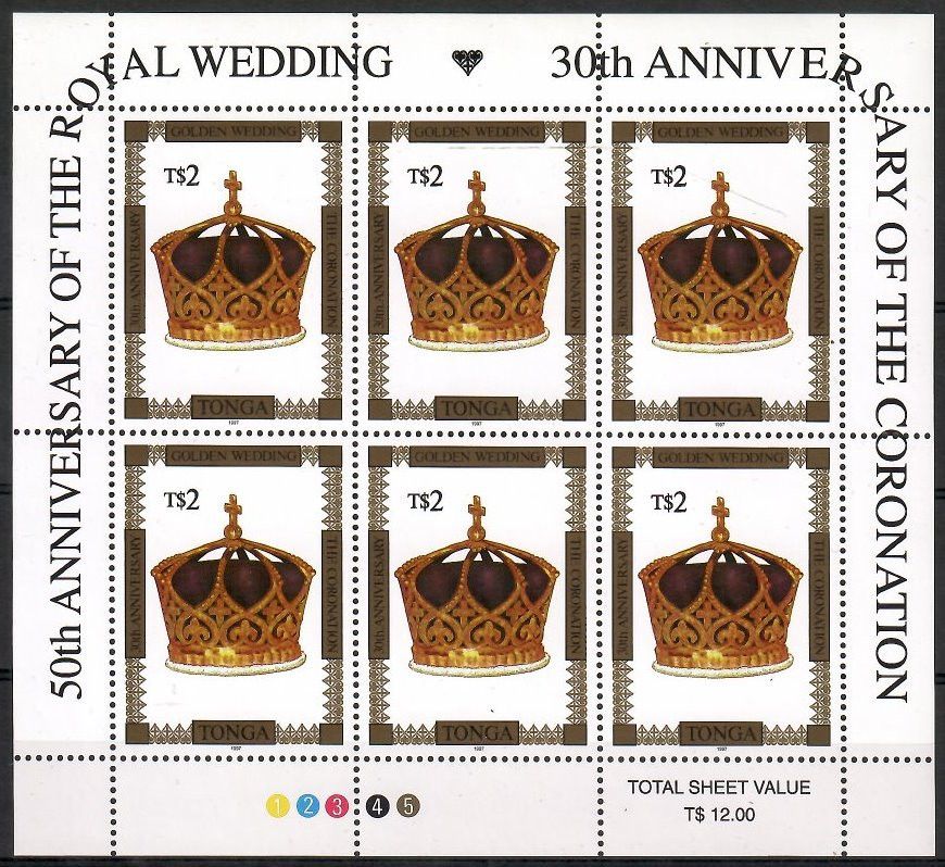 Znaczek Tonga 1997 Mi ark 1489 Czyste **