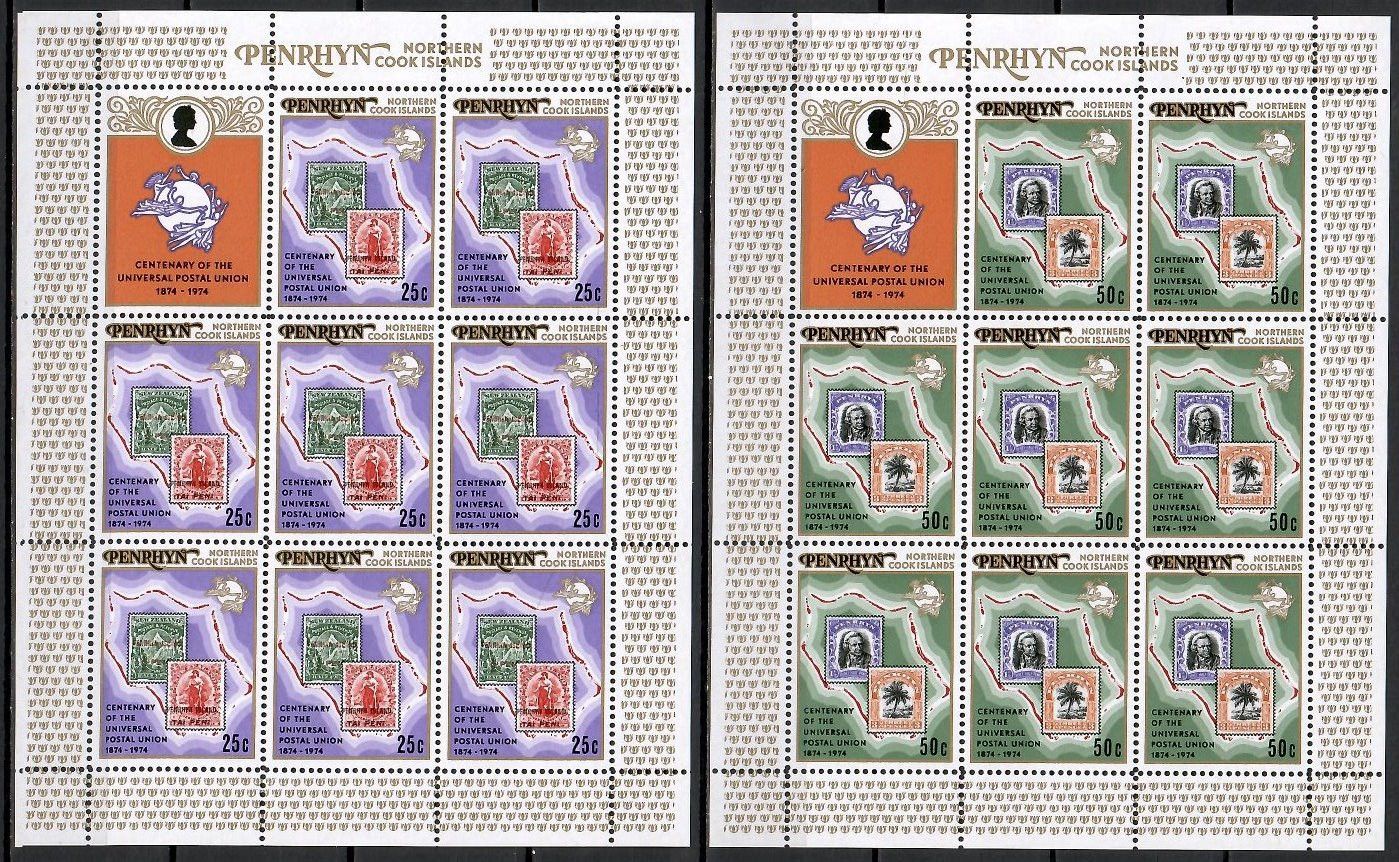 Znaczek Penrhyn 1974 Mi 56-57 Czyste **