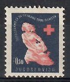 Znaczek Jugosławia 1948 Mi zwa 6 Czyste **