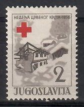 Znaczek Jugosławia 1956 Mi zwa 16 Czyste **