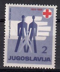 Znaczek Jugosławia 1959 Mi zwa 22 Czyste **