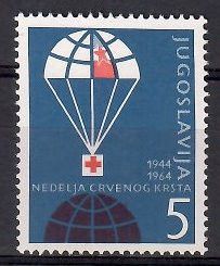 Znaczek Jugosławia 1964 Mi zwa 30 Czyste **