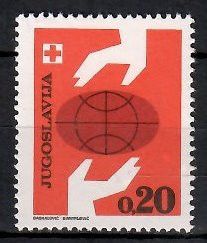 Znaczek Jugosławia 1969 Mi zwa 36 Czyste **