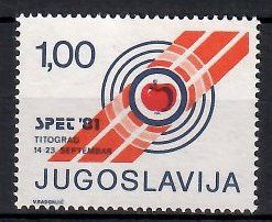 Znaczek Jugosławia 1981 Mi zwa 76 Czyste **