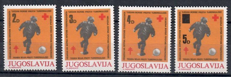 Znaczek Jugosławia 1985 Mi zwa 101-104 Czyste **