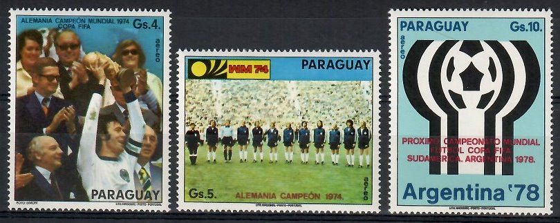 Znaczek Paragwaj 1974 Mi 2609-2611 Czyste **