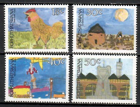 Znaczek Bophuthatswana 1989 Mi 218-221 Czyste **