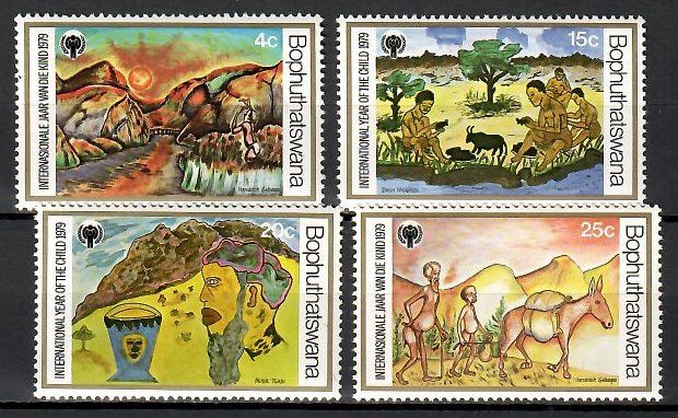 Znaczek Bophuthatswana 1979 Mi 43-46 Czyste **