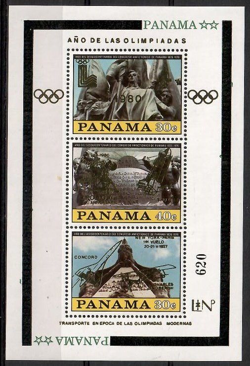 Znaczek Panama 1980 Mi bl 113 Czyste **