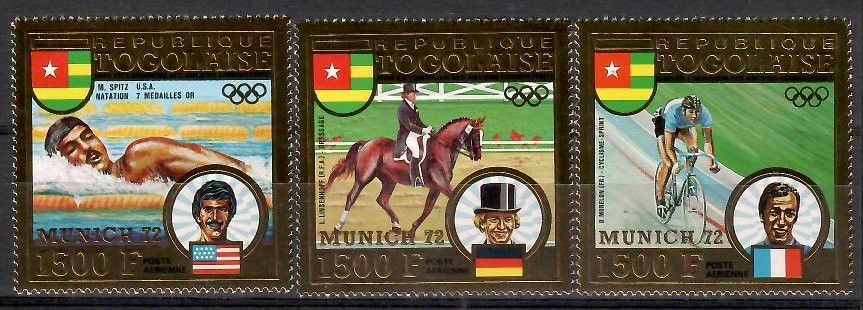 Znaczek Togo 1973 Mi 962-964 Czyste **