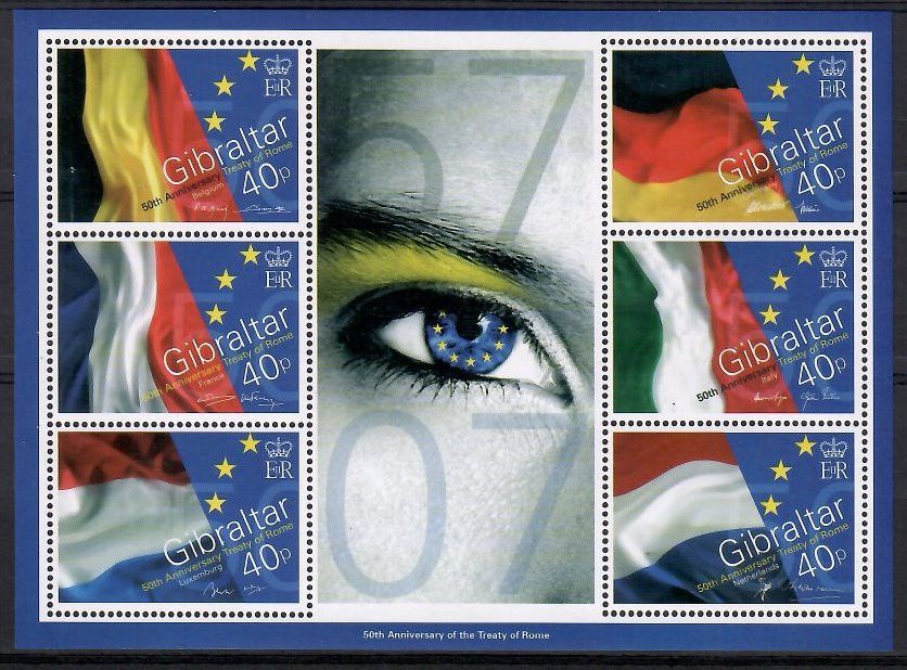 Znaczek Gibraltar 2007 Mi bl 77 Czyste **