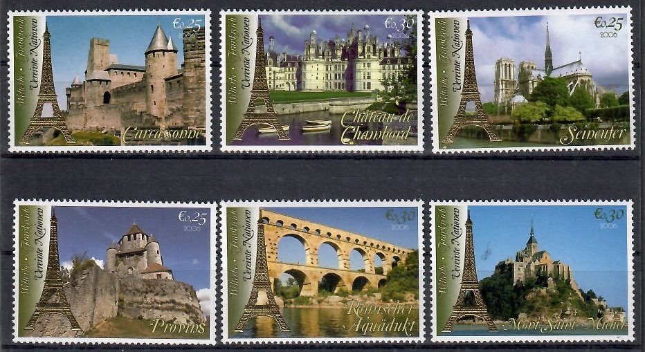 Znaczek Narody Zjednoczone Wiedeń 2006 Mi 469-474 Czyste **