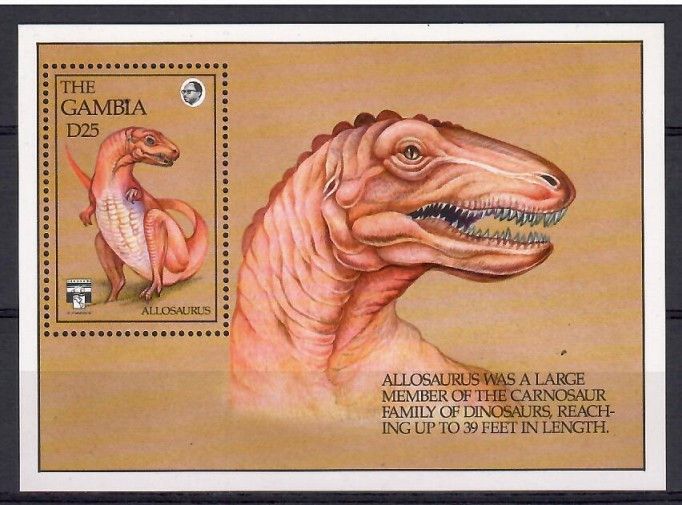 Znaczek Gambia 1992 Mi bl 162 Czyste **