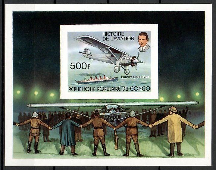Znaczek Kongo 1977 Mi bl 12B Czyste **