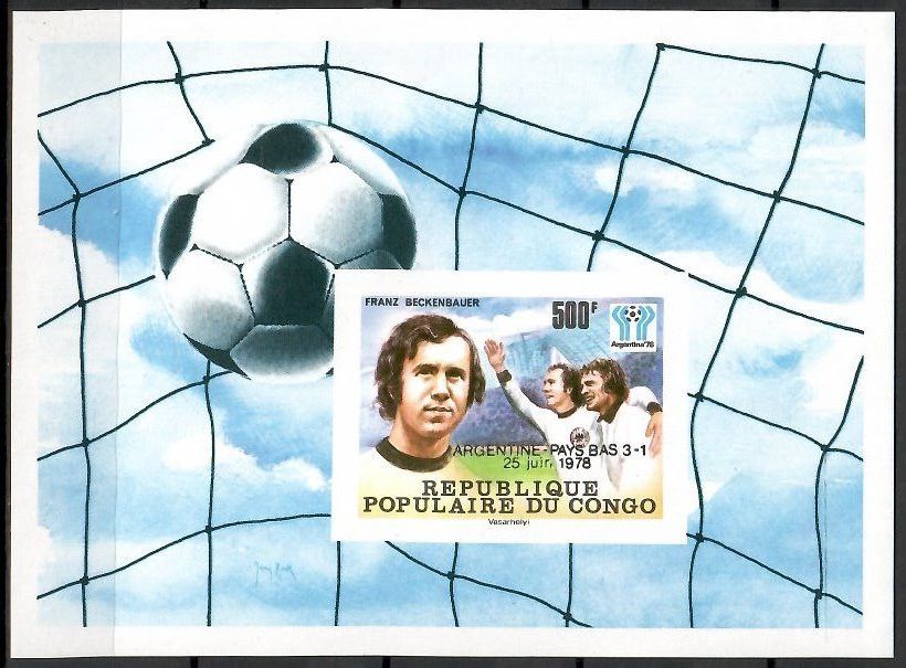Znaczek Kongo 1978 Mi bl 18aB Czyste **