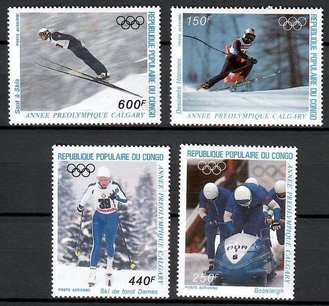 Znaczek Kongo 1986 Mi 1056-1059 Czyste **