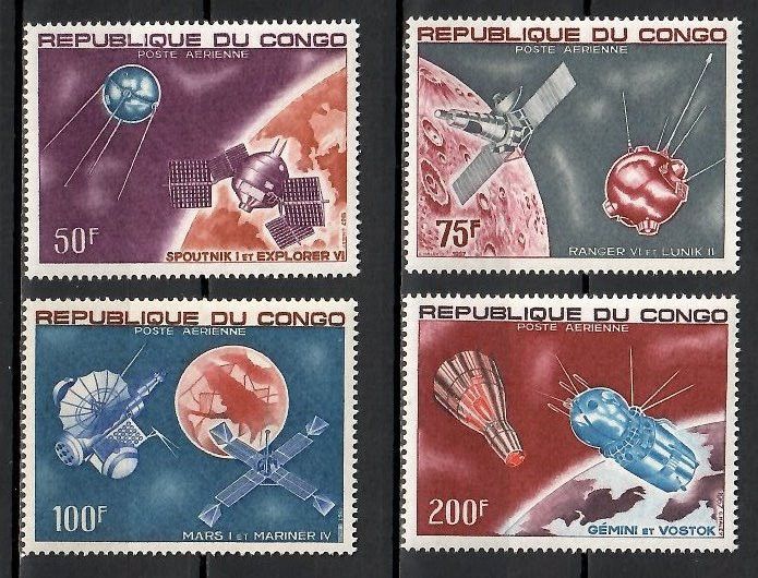 Znaczek Kongo 1967 Mi 134-137 Czyste **