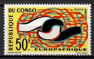 Znaczek Kongo 1965 Mi 63 Czyste **