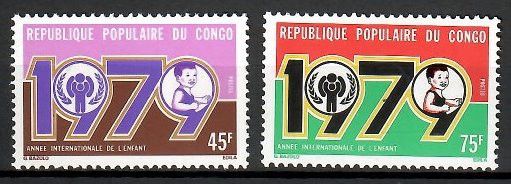 Znaczek Kongo 1979 Mi 676-677 Czyste **