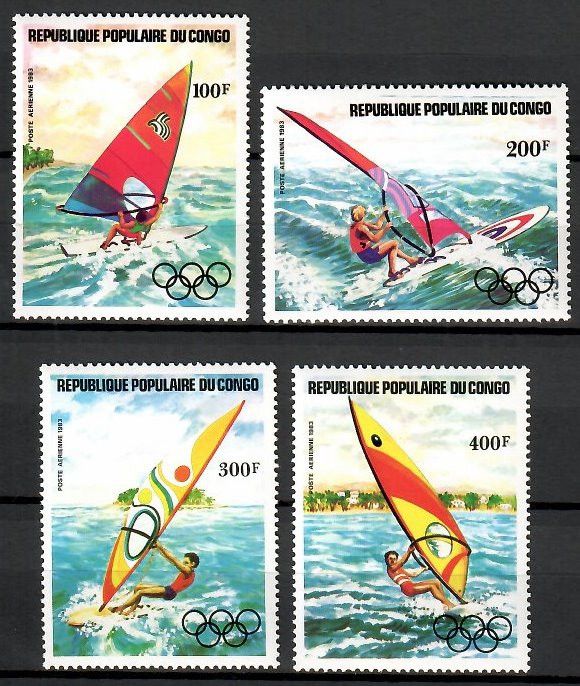 Znaczek Kongo 1983 Mi 917-920 Czyste **