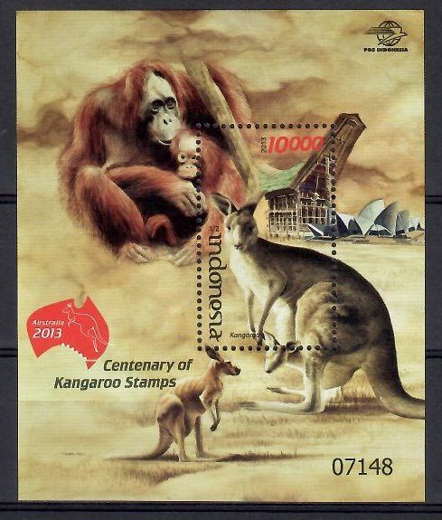 Znaczek Indonezja 2013 Mi bl 300 Czyste **