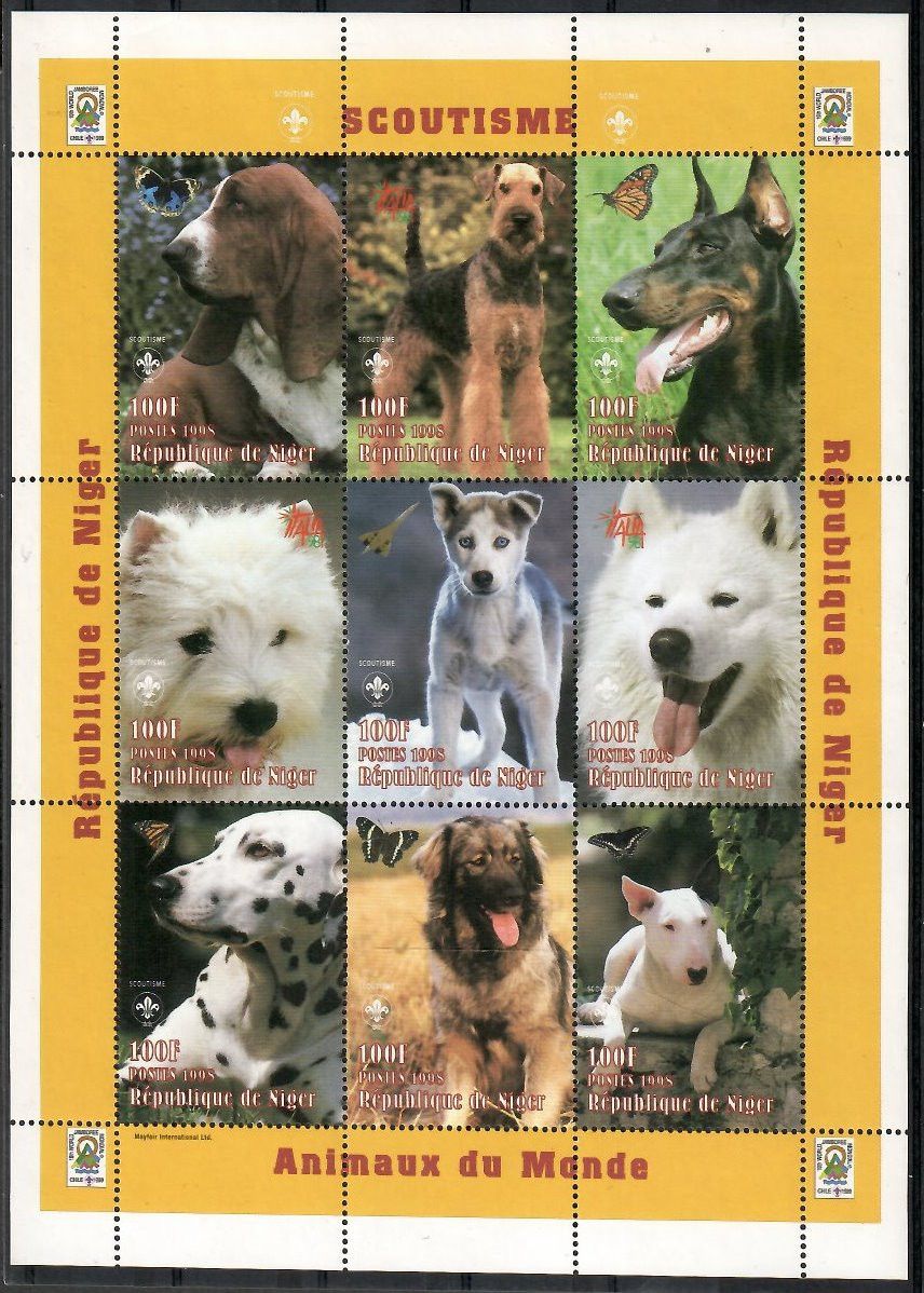 Znaczek Niger 1998 Mi ark 1377-1385 Czyste **