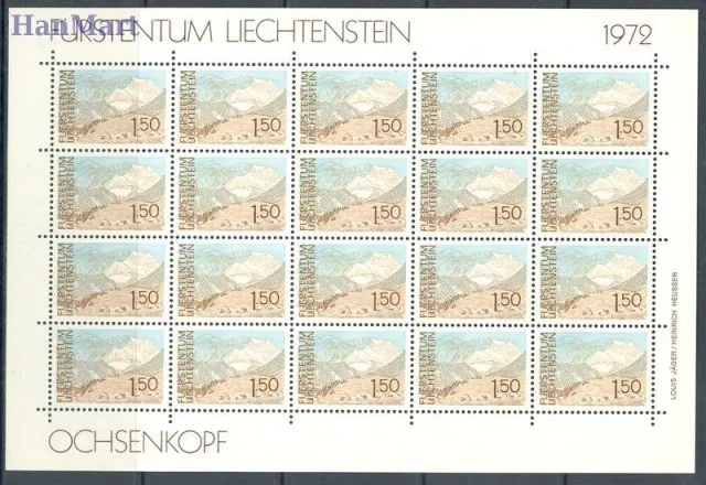 Znaczek Liechtenstein 1972 Mi ark 573-577 Czyste **