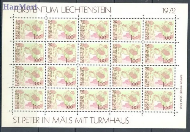 Znaczek Liechtenstein 1972 Mi ark 573-577 Czyste **