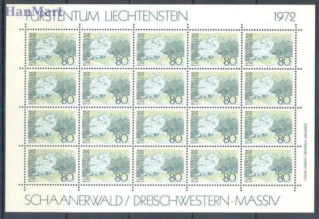 Znaczek Liechtenstein 1972 Mi ark 573-577 Czyste **